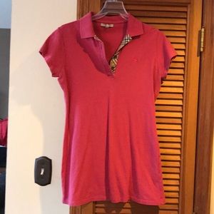 Burberry pink polo top